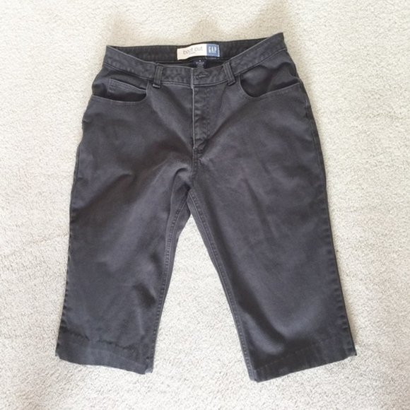 Gap Womens Capri Pants Black Boot Cut Stretch 8 - Picture 1 of 5